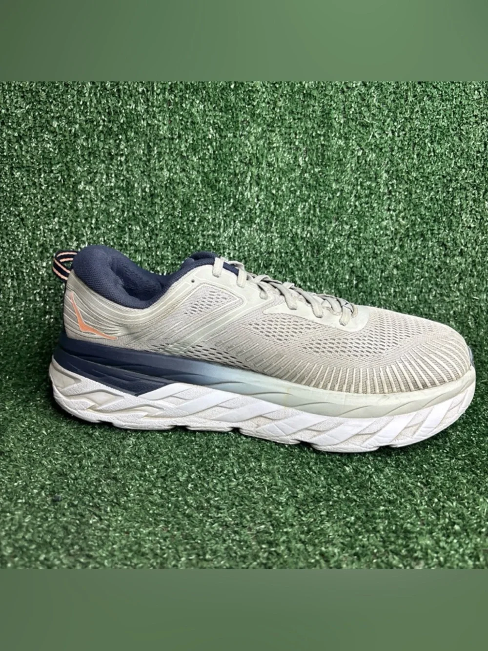 Hoka One One Bondi 7 WIDE‎ Women's Running Shoes Size 11 D Harbor Mist Sharkskin